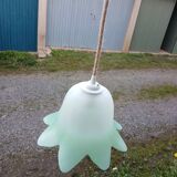 Pair of vintage tulip pendant lights