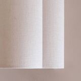 Pair of ecru linen wall lights