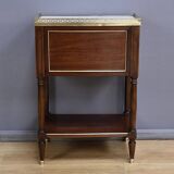 Mahogany curtain coffee table, Louis XVI style – mid-19th century