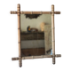 Miroir bois imitation bambou, miroir ancien, miroir à suspendre, déco intérieur