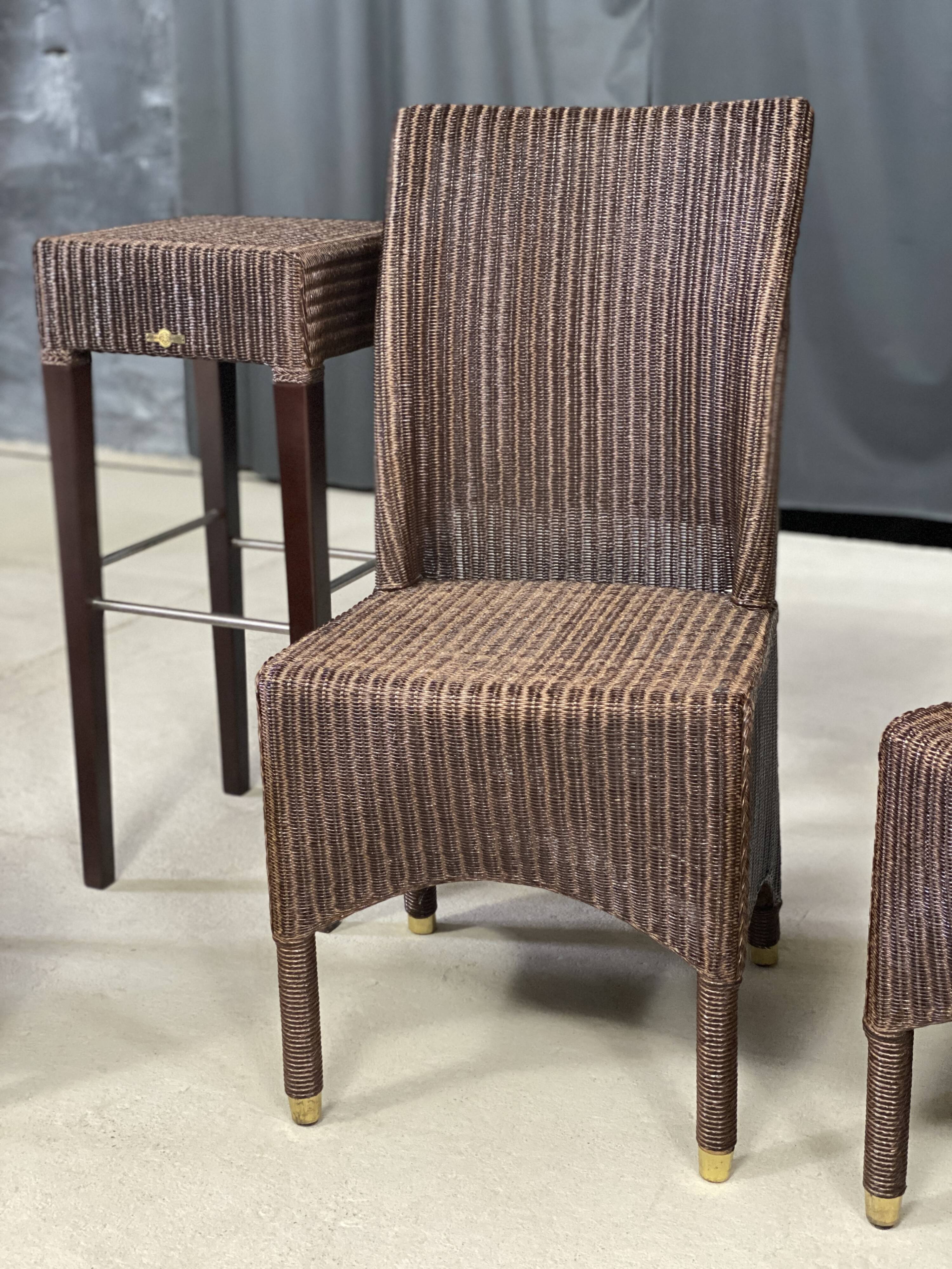 Vincent Sheppard wicker dining set, 8 pieces