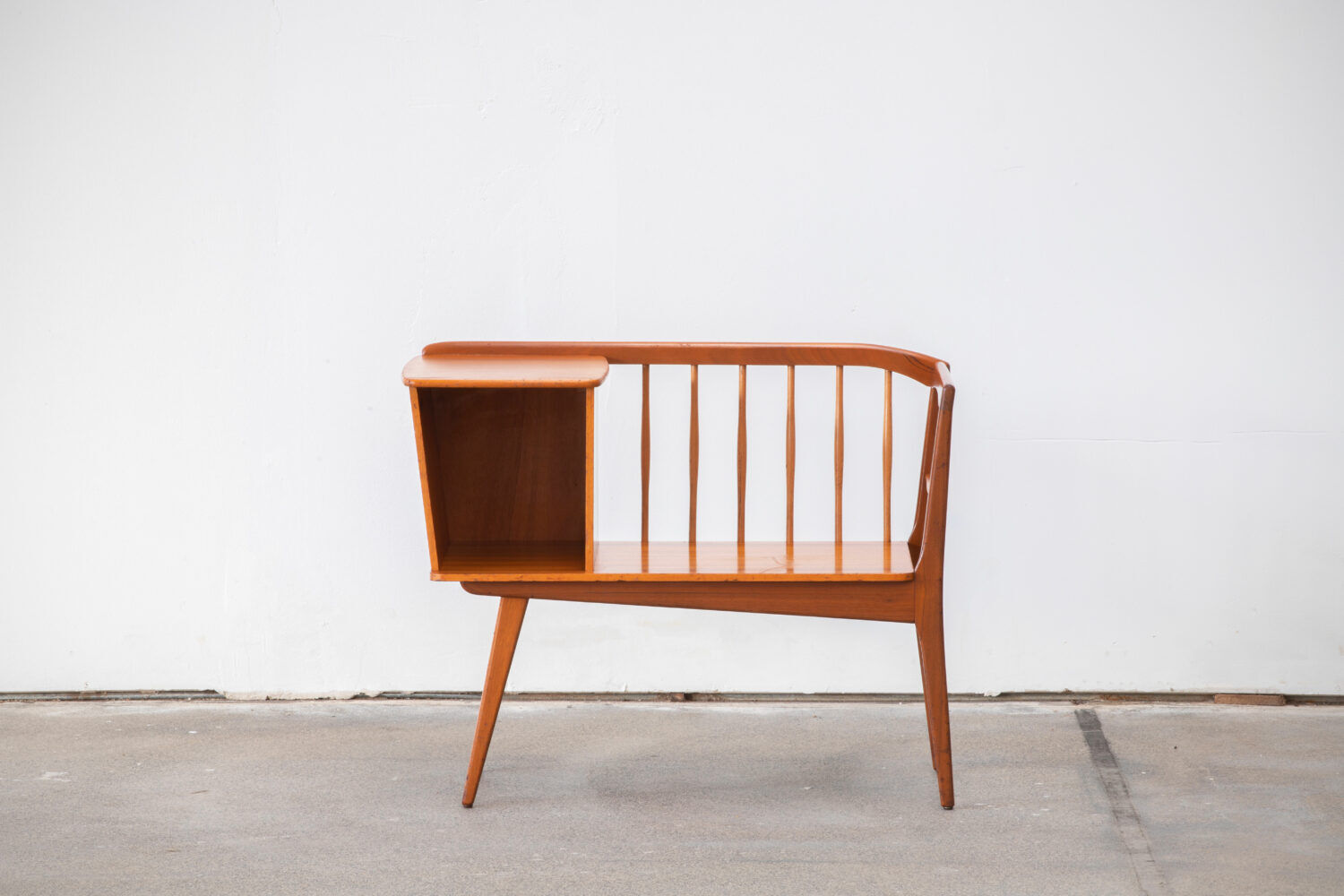 Scandinavian teak bench, 1960s
