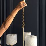 Suspension in perspex and brass