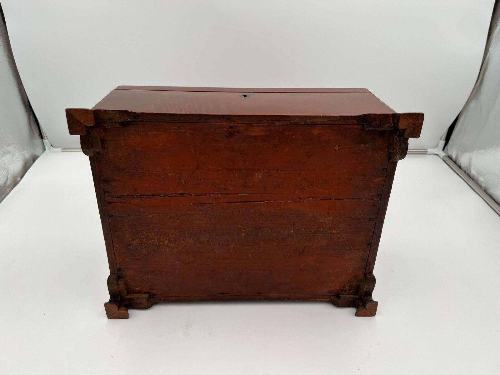 Large Victorian Box in Mahogany & Oak, England, 1840s