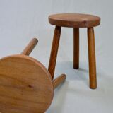 Pair of tripod shepherd's stools