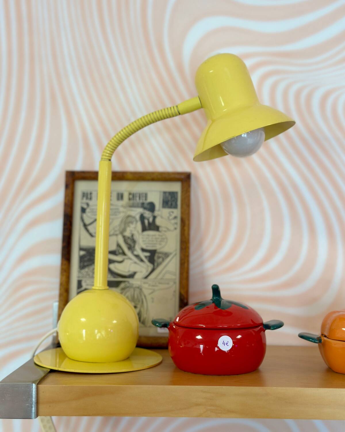Yellow desk table lamp