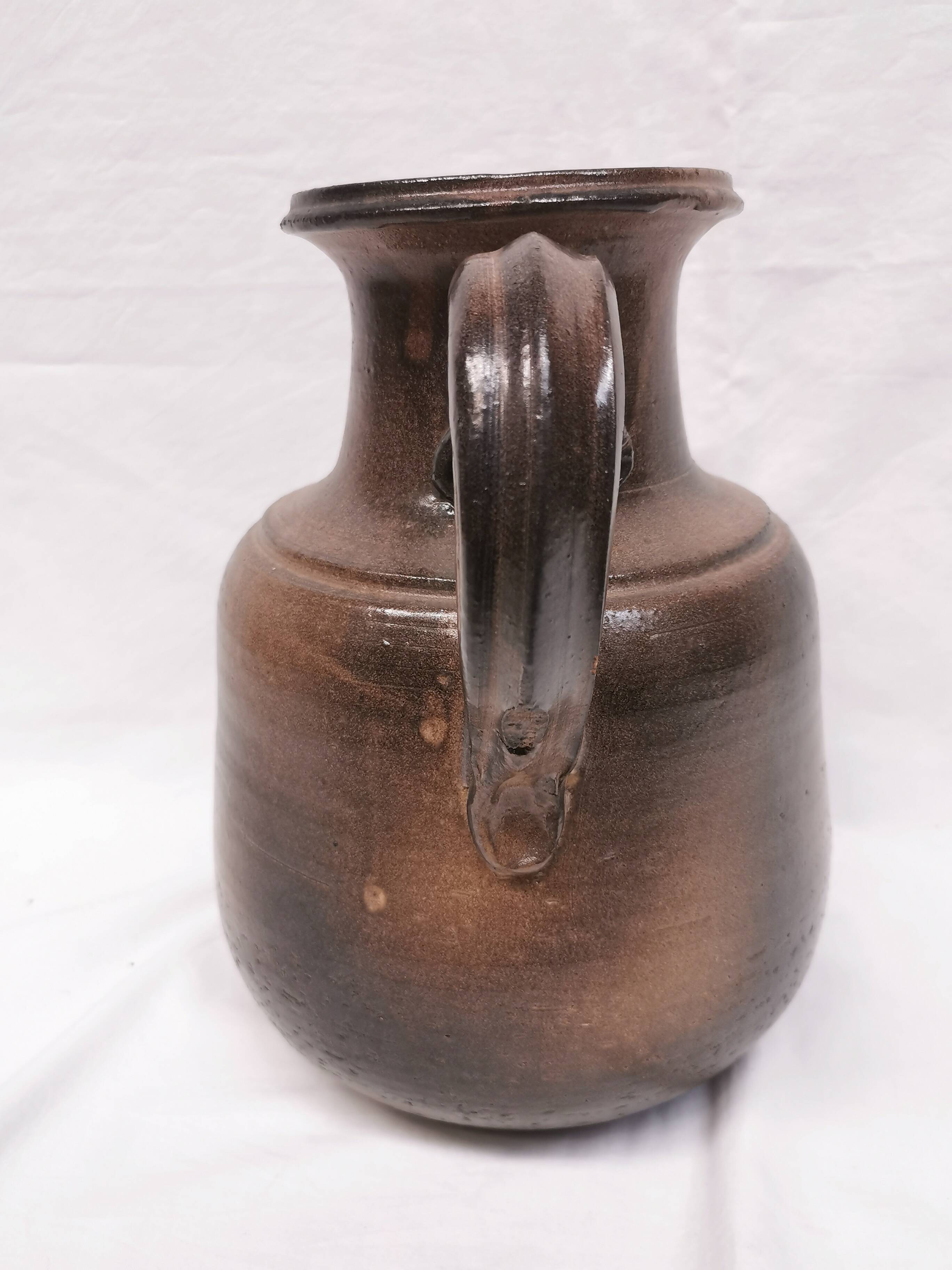 Large jug / pitcher, ceramic signed jean marais