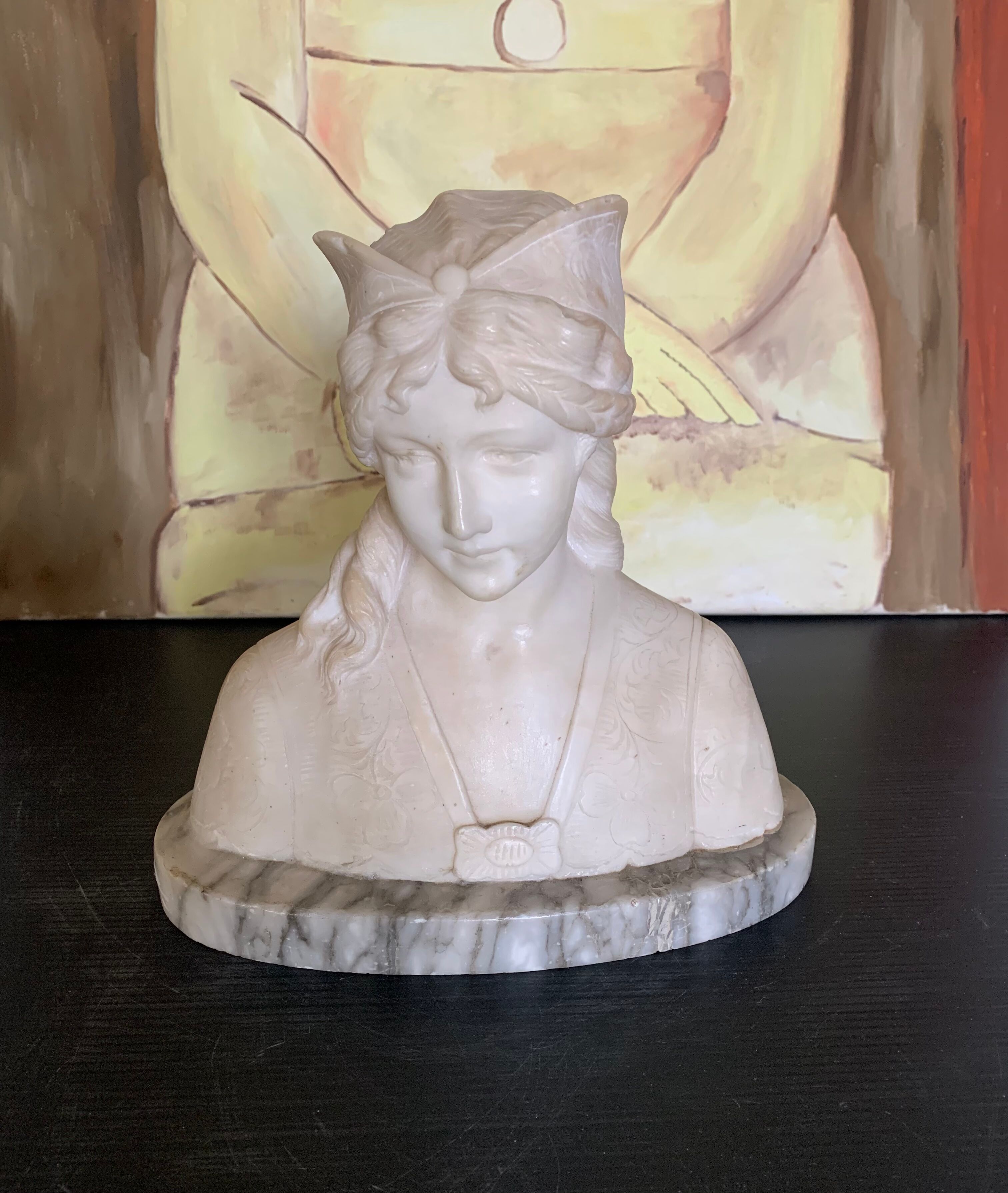 Alabaster bust