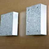 Pair of Brutalist wall lamps 60s