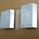 Pair of Brutalist wall lamps 60s