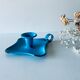 Old sky blue enamelled candle holder