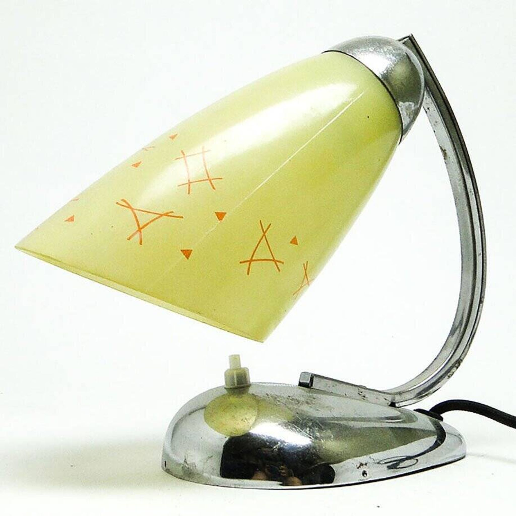Bedside table lamp by J. Hurka for Napako, former Czechoslovakia, 1960s