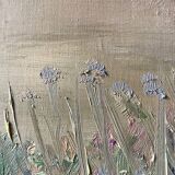 Vintage landscape painting from the 70s