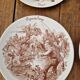 Set of 6 earthenware plates from Sarreguemines U&C Signs of the Times.