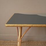 Rattan desk and chair set