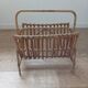 Rattan magazine rack