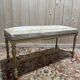 Bench - Louis XVI style office bench in gilded wood