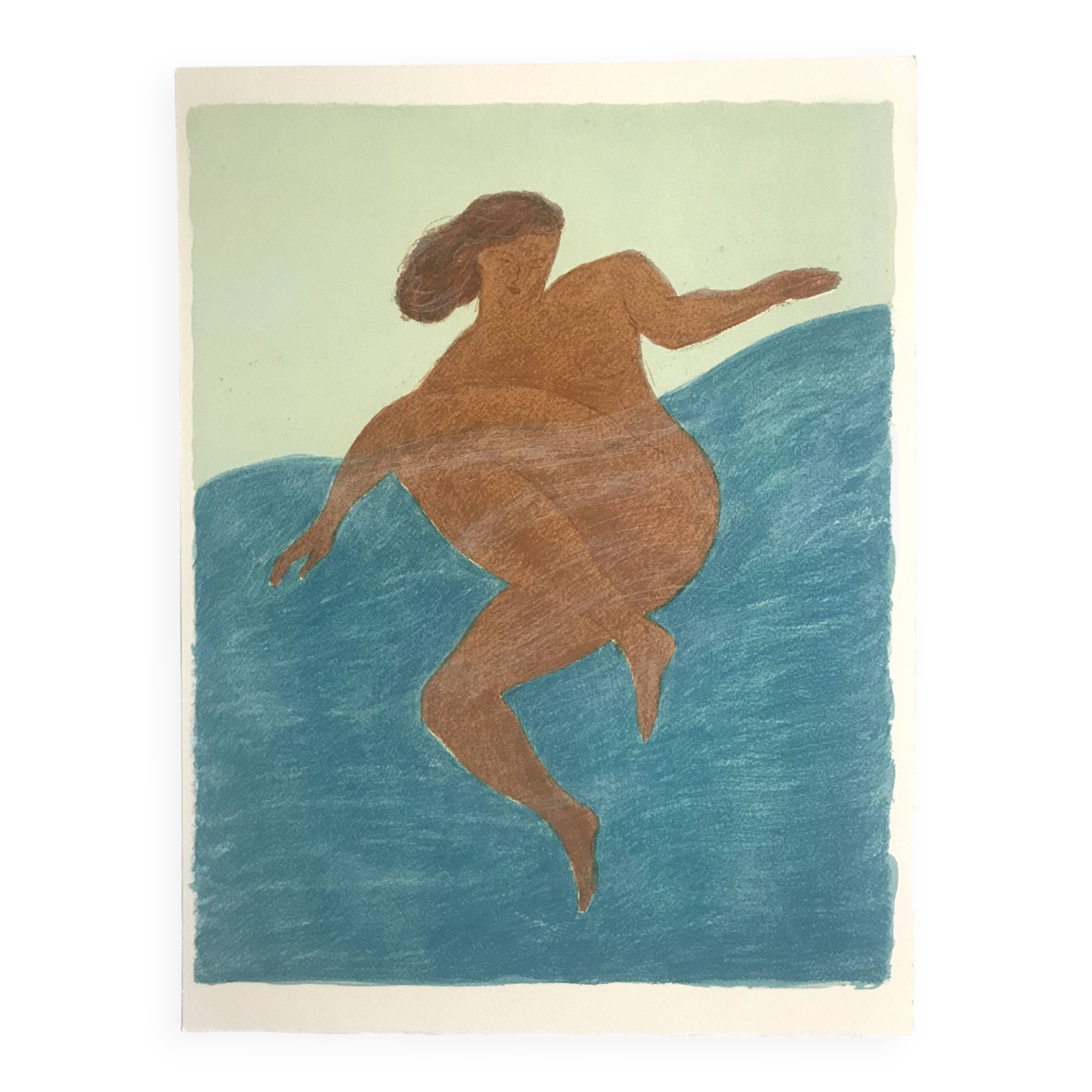 Pierre BONCOMPAIN, Terrestrial foods XXI, 1990. Original lithograph