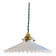 Antique suspension in white opaline comes with new brass socket