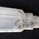 Large Art Deco lampshade in frosted glass, geometric floral pattern