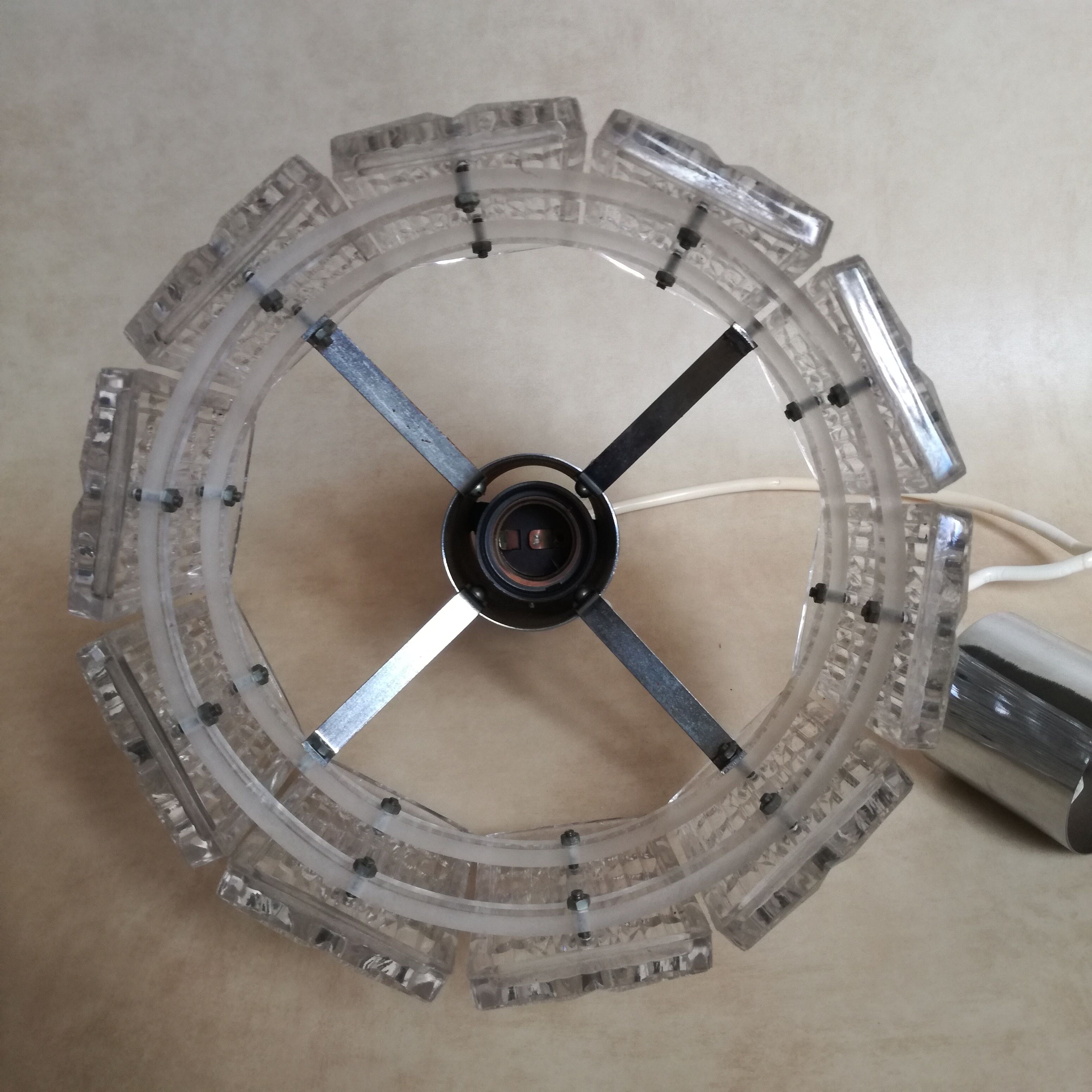 Chrome and glass hanging 22