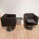 Set of Dutch Cubic Swivel Chairs with Tableau by Lensvelt, 2001