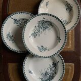 4 St Amand Louis XV soup plates
