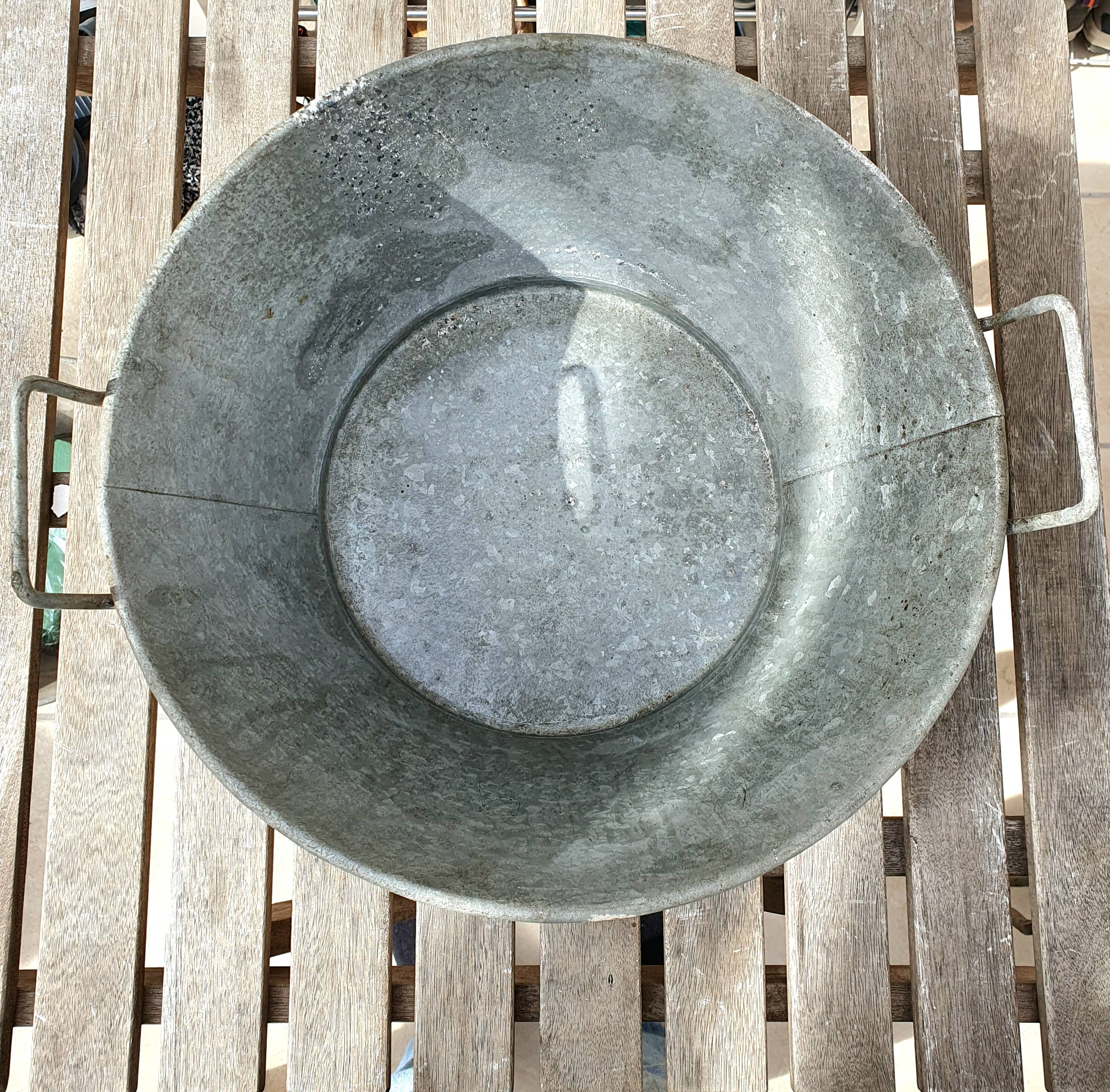 Old zinc basins