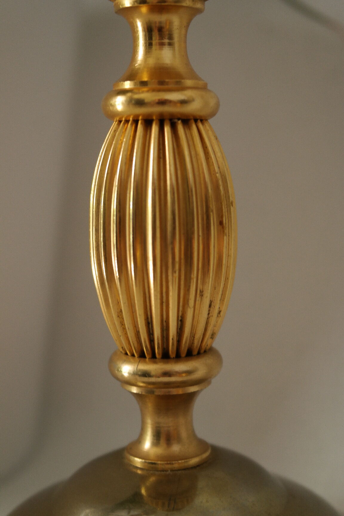 Fontaine à absinthe cristal taillé métal doré 1960