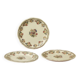 Lot de 3 assiettes moustiers olerys