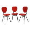 3 1950s chairs attributed to Jacques Hitier