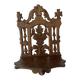 antique foldable wall shelf with openwork wood