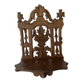 étagère murale ancienne pliable bois ajouré