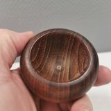 2 salerons en teck, Danemark années 1970