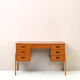 Scandinavian modern antique desk with drawers