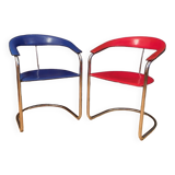 A pair of Canasta chairs, Arrben, Italy, 1970s
