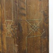 Painted folk art bridal cupboard 1769