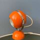 Orange mid-century space age eyeball table lamp