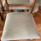 Six turned wooden chairs