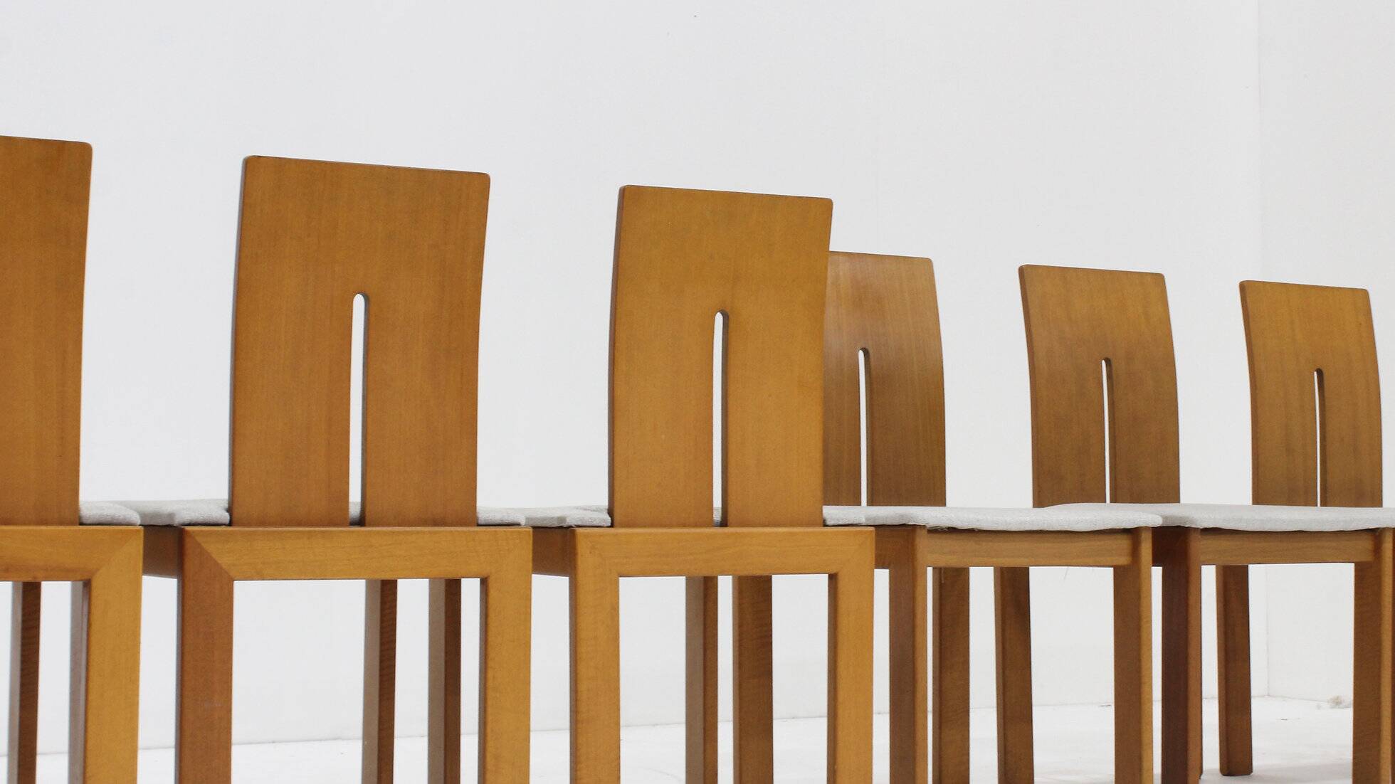Vintage Italian dining room chairs set of 8