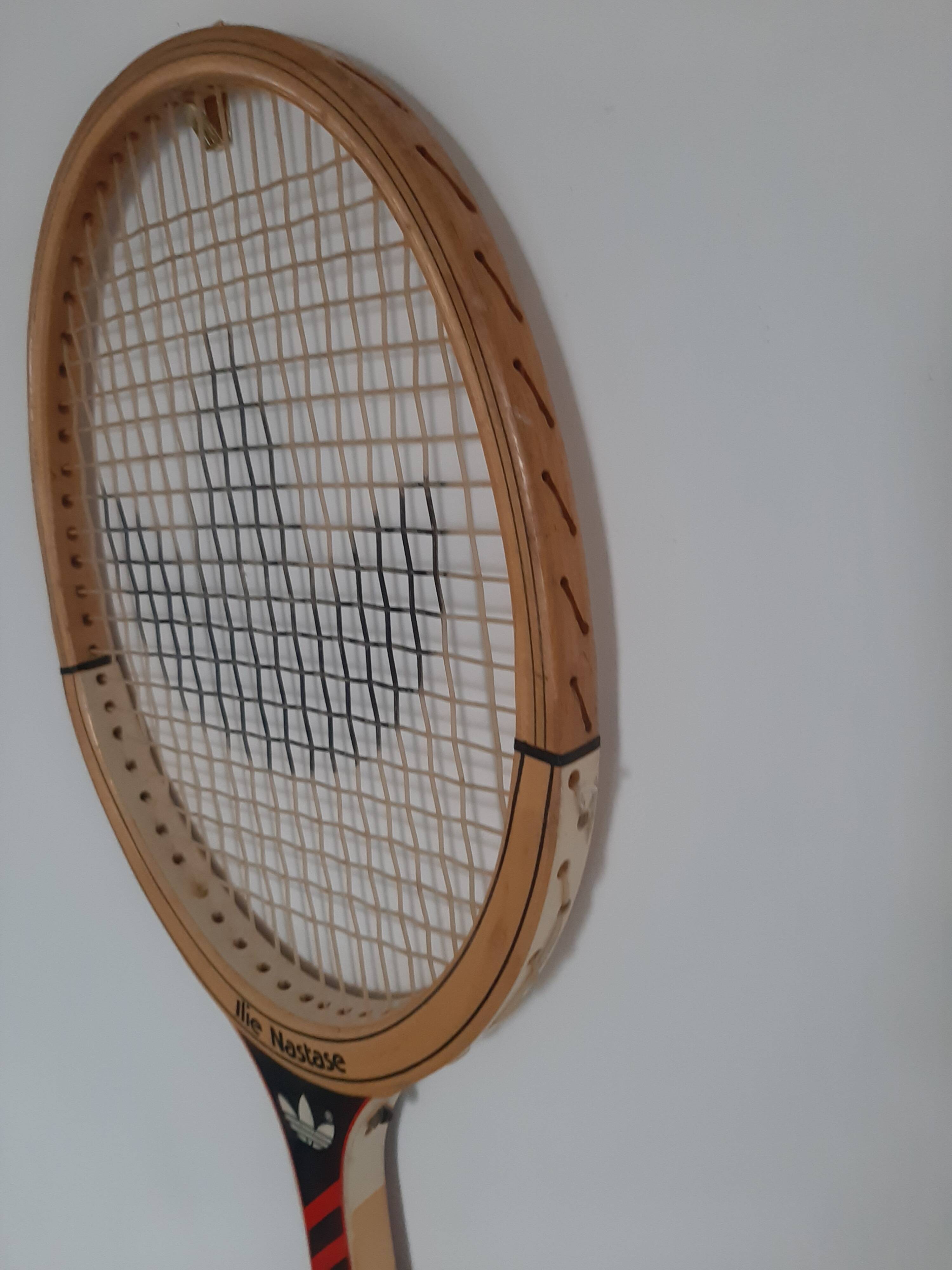 Vintage tennis racket adidas Ilie Nastase