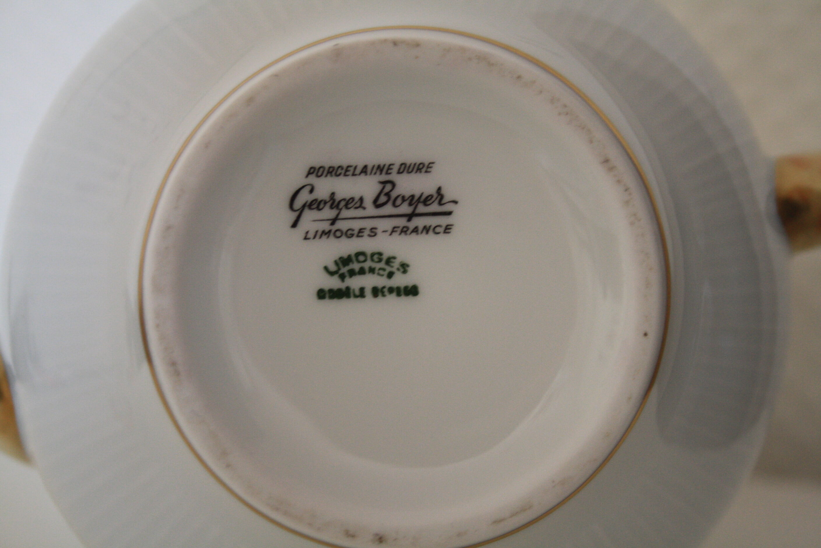 Limoges porcelain decanter