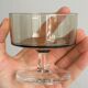 5 smoked glass dessert cups