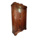 Antique French pine bonnetière – rustic country wardrobe – circa 1900–1920
