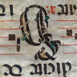Antiphonary page XVIIIth Renaissance