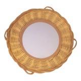 Original rattan mirror
