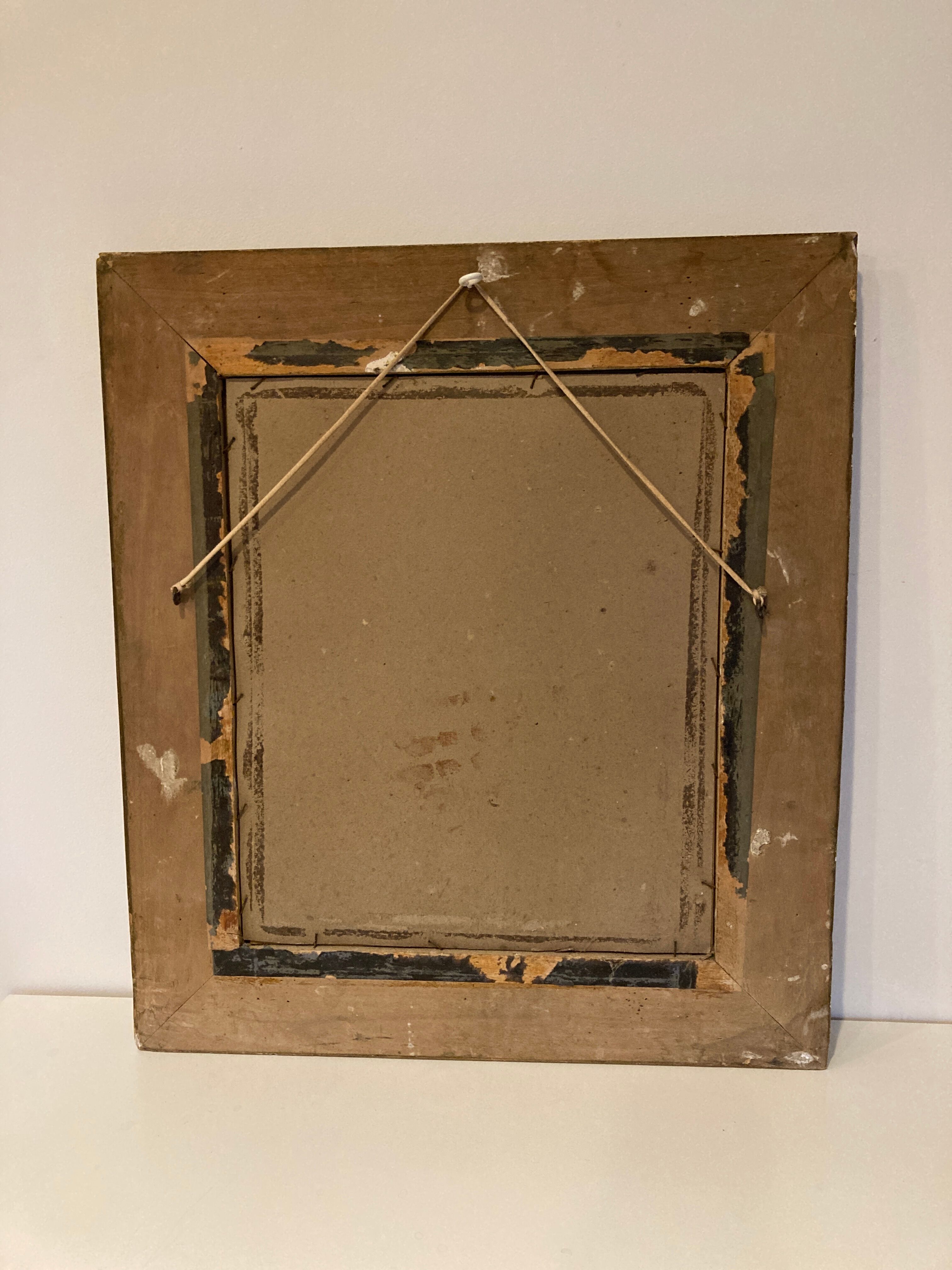 Gilded mirror rockery style louis XV