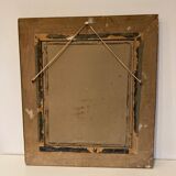Gilded mirror rockery style louis XV