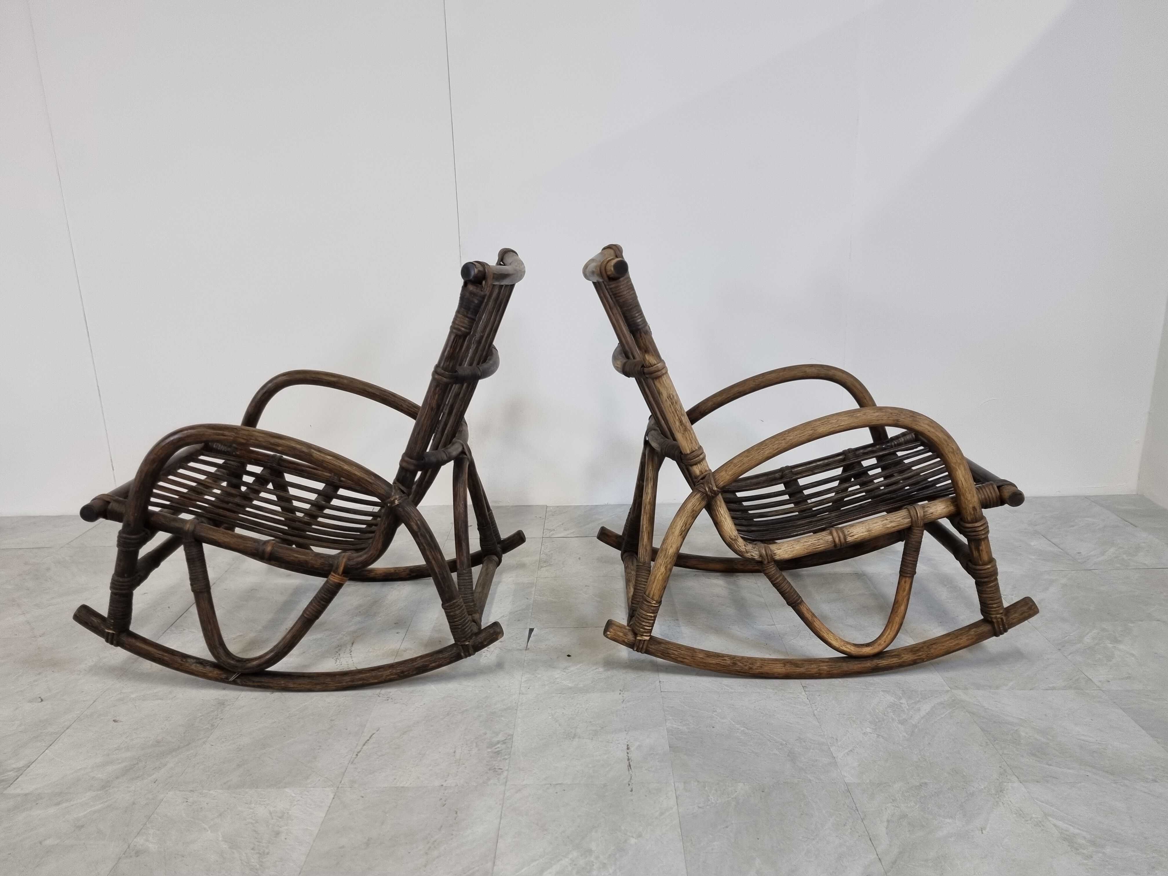 Pair of vintage bentwood rocking chairs, 1960s
