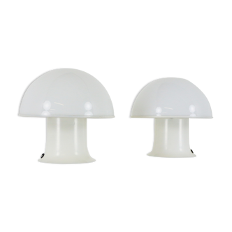 Paire de lampes vintage table champignon par Dijkstra Lampen années 1970
